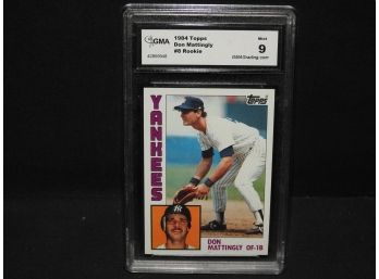 Graded MINT 1984 Topps Don Mattingly ROOKIE Baseball Card