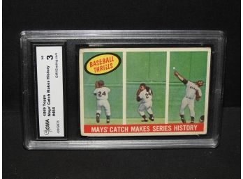 Graded VERY GOOD 1959 Topps Willie Mays Baseball Card