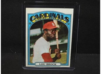 1972 Topps Lou Brock Baseball Card