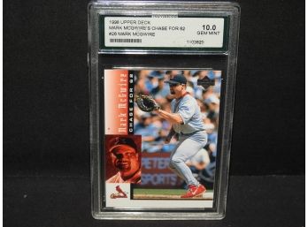 Graded GEM MINT 10 Upper Deck Mark McGwire Baseball Card