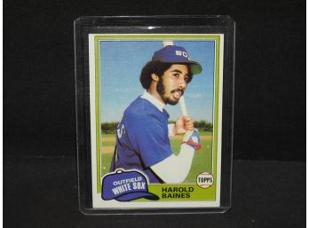 1981 Topps Harold Baines ROOKIE Baseball Card