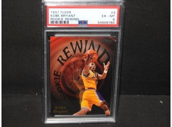 Graded EX MINT 1997 Rookie Rewind Kobe Bryant Basketball Card RARE