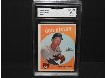 Graded EX NM 1959 Topps Don Elston Baseball Card