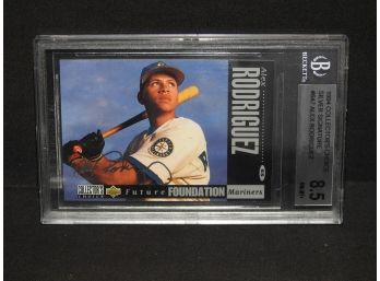 Graded NM MINT Upper Deck Alex Rodriguez ROOKIE Silver Signature Baseball Car