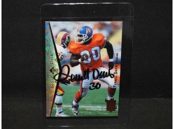 Autographed Terrell Davis 1995 Upper Deck Football Card