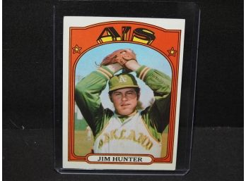 1972 Topps Jim Catfish Hunter Baseball Card