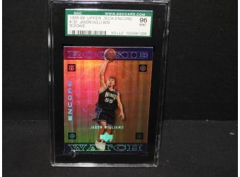 Graded MINT UD Refractor Jason Williams ROOKIE Basketball Card