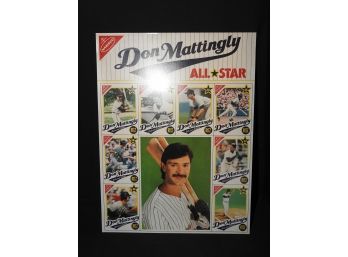 RARE Uncut Sheet Of Don Mattingly Ritz Crackers Cards