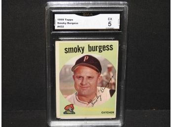 Graded EX 1959 Topps Smoky Burgess Baseball Card