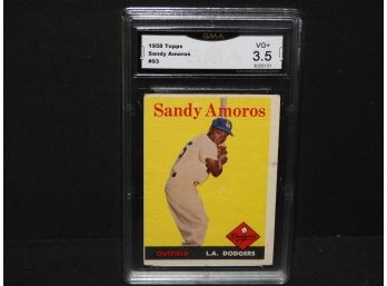 Graded VG 1958 Topps Sandy Amoros Baseball Card