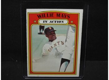 1972 Topps Willie Mays Baseball Card