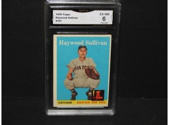 Graded EX NM 1958 Topps Haywood Sullivan Baseball Card