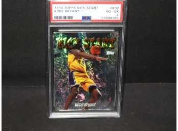 Graded VG EX 1998 Topps Kickstart Kobe Bryant Refractor Card