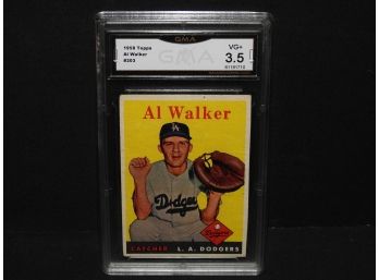 Graded VG 1958 Topps Al Walker Baseball Card