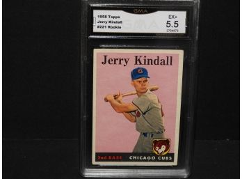 Graded EX 1958 Topps Jerry Kindall Baseball Card