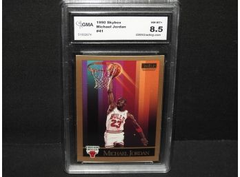 Graded NM MINT 1990 Skybox Michael Jordan Basketball Card