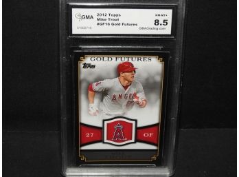 Graded NM MINT 2012 Topps Mike Trout ROOKIE Baseball Card