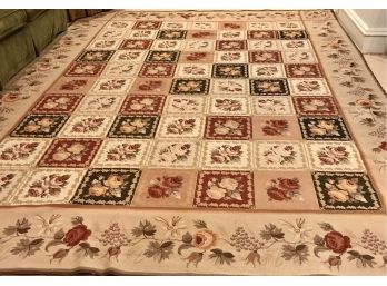 Stunning 12 Ft STARK Needlepoint Area Rug