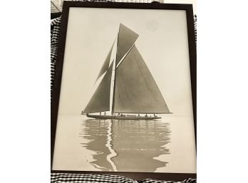 SHAMROCK IV, 1914 Custom Framed Print