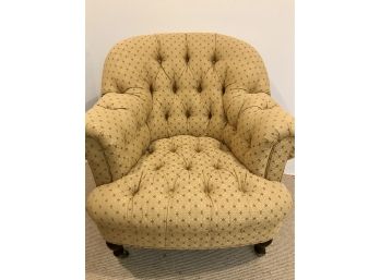 HENREDON Custom Upholstered Tufted Club Chair