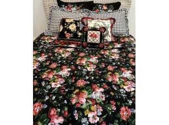 RALUPH LAUREN Full/Queen Size Bedding Set With Accent Pillows