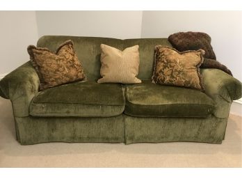 Custom Chenille Upholstered Loveseat