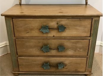 Custom Made 3 Drawer Storage Chest With Coordinating Wall Shelf