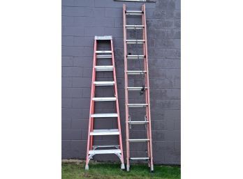 Pair Of Ladders Lot 1