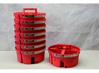 Bucket Boss 4 Compartment Stackable Parts Organizer Lot 3