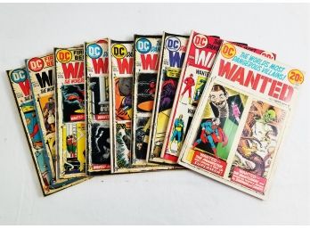 Wanted: The World's Most Dangerous Villains #1-9 DC Comics 1972 Set Full Run