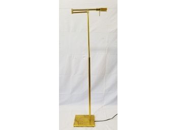 Vintage Brass Swing Arm Floor Lamp