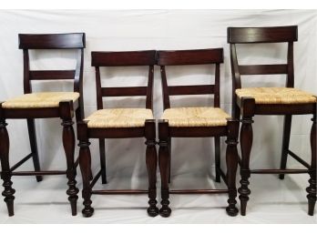 Wood & Seagrass Counter & Bar Height Stools