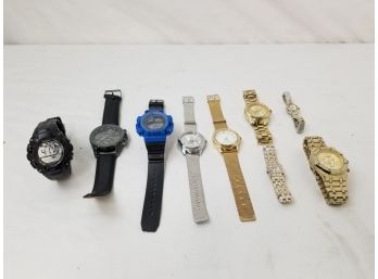 Lot Of Nine Men & Women's Watches Armitron, Dylan Sports & More