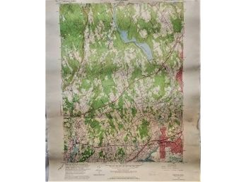 Vintage 1960 Westport Ct US Geological Topographic Map #4