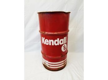 Vintage Kendall Motor Oil 30 Gallon Can For Garage/mancave