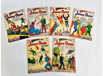 12 Cent DC Comics 1962 & 1963 Superman's Pal Jimmy Olsen Comic Books  #60, 68, 69, 70, 71, 72