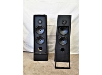 Two Polk Floor Standing Audio Power Speakers