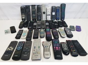 Forty-Two Television & DVD Player Remote Controls: SONY, Samsung, RCA, Toshiba, Sharp, Sanyo & More