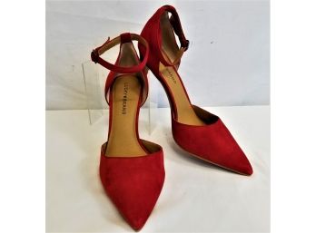 Women's Lucky Brand Red Suede Pumps Size 9.5 - NEW