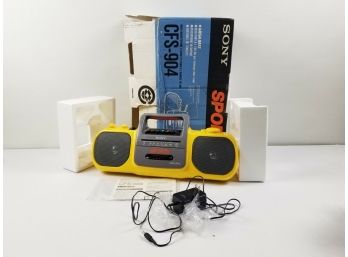 New SONY Sports Boombox AM/FM Cassette Recorder CFS-904, Cassette Repair