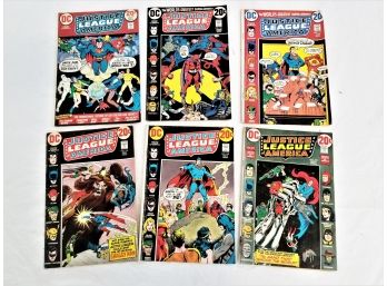 20 Cent DC Comics  1972 & 1973 Justice League America Comic Books #101, 102, 104, 105, 106, 107