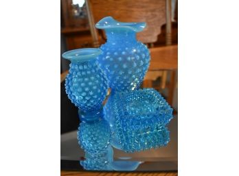 Collection Of Fenton Hobnail Pieces