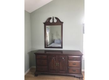 6 Drawer With 3 Slider Wooden Drawer 65x20x34  And Mirror 30x51