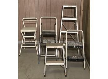 Lot Of 6 Step Stools & Ladders