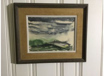 Antique Watercolor Signed