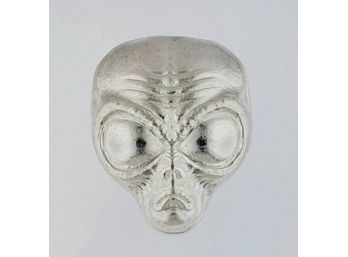 2 Oz Pure .999 Monarch Silver 3D Alien Head