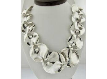 Chunky Bold Sterling Silver Necklace