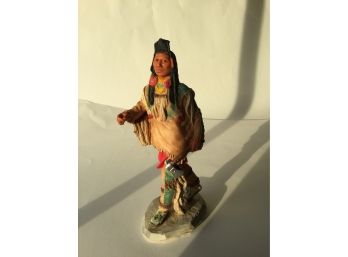 Indian Statue By Castagna, Made In Italy, 7 Inches Tall