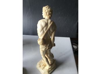 15 Inches Tall, Vintage Alabaster Marble Statue