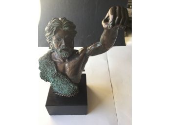 15 Inches Tall ,Bronze Look Resin Statue